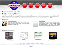 Tablet Screenshot of fabrica.cz